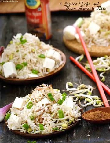 5 Spice Tofu And Bean Sprouts Rice Recipe (Chinese Recipes)