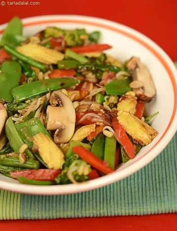 8 Treasure Vegetables Recipe (Chinese Recipes)