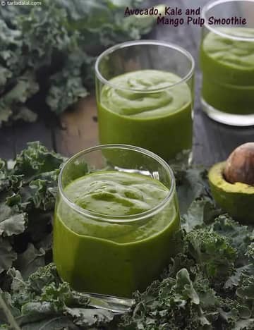 Avocado Kale And Mango Pulp Smoothie Recipe