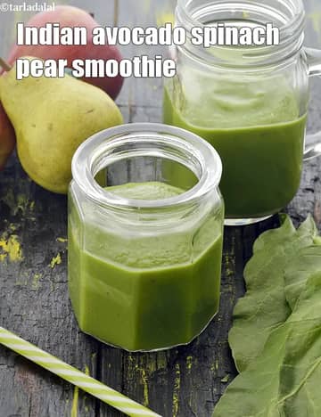 Avocado Spinach Pear Smoothie Recipe (Healthy Smoothie)