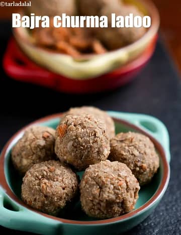 Bajra Churma Ladoo Recipe (Leftover Bajra Roti Ladoo)