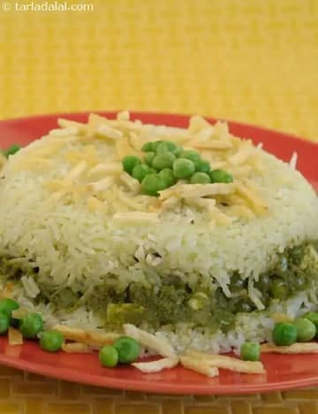 લીલી કરી સાથે બેકડ ભાત રેસીપી