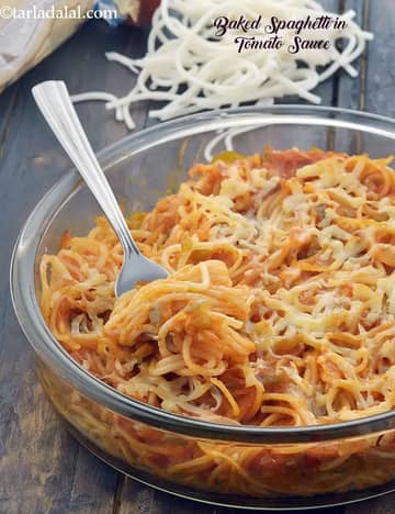 Baked Spaghetti In Tomato Sauce Recipe
