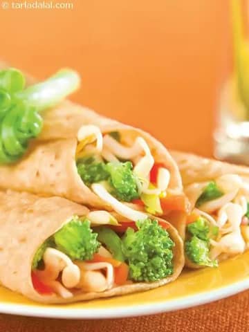Bean Sprouts And Veggie Wraps Recipe