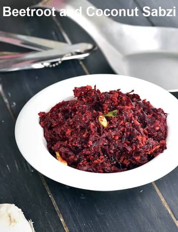 Beetroot And Coconut Sabzi Recipe