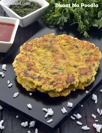 Bhaat Na Poodla Recipe (Bhaat Na Pudla)