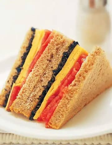 Black Olive Pesto Sandwich ( Eat Well Stay Well Recipes ) Recipe