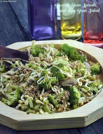 Broccoli Recipe (Bean Sprouts And Long Bean Salad)