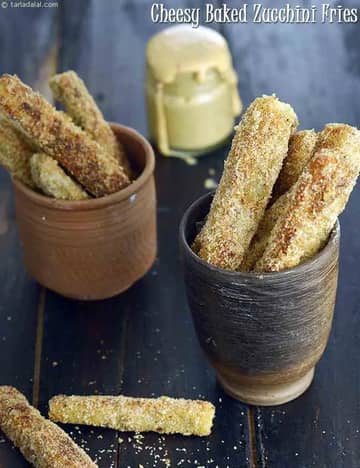 Cheesy Baked Zucchini Fries Recipe