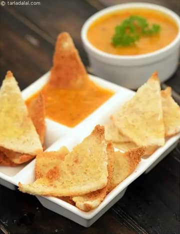 Cheesy Melba Toast Recipe (Vegetarian Recipes)