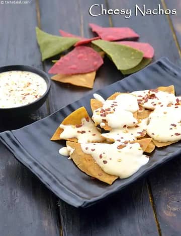 Cheesy Nachos ( Microwave ) Recipe