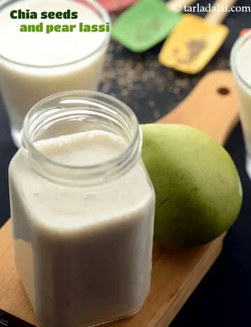 चिया सीड्स और नाशपाती लस्सी रेसिपी