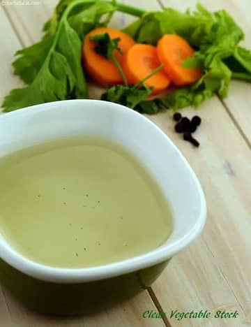 Clear Vegetable Stock ( Healthy Soups And Salads) Recipe