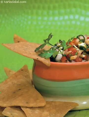 Corn Chips With Salsa ( Finger Foods For Kids ) Recipe