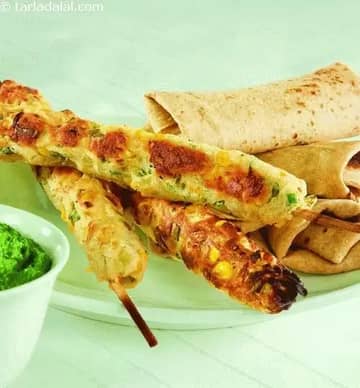Corn Seekh Kebab ( Kebabs And Tikkis Recipes) Recipe