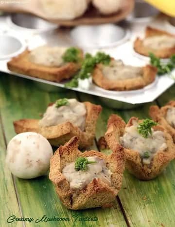 Creamy Mushroom Tartlets Recipe