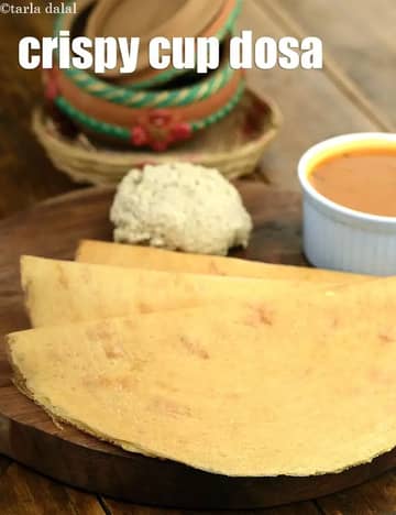 Crispy Cup Dosa Recipe (Besan)