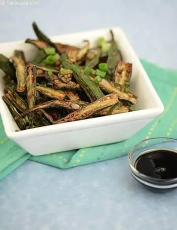 Crispy Okra Recipe (Bhindi Fry)