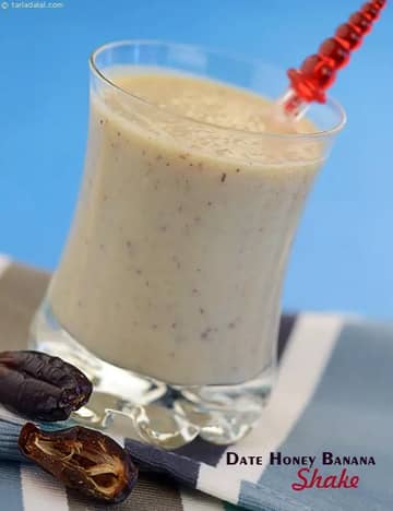 खजूर शहद केला शेक रेसिपी