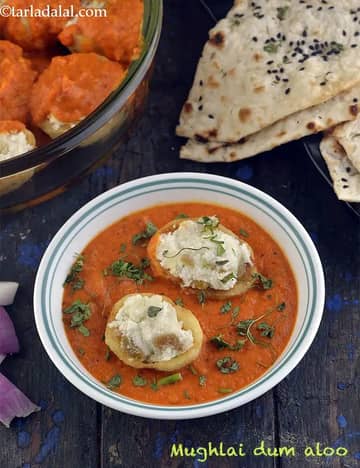 Mughlai Dum Aloo Recipe (Kashmiri Shahi Dum Aloo)