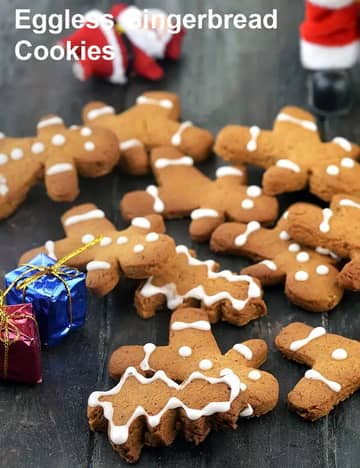 एगलेस जिंजरब्रेड कुकीज़ रेसिपी (जिंजरब्रेड मैन)