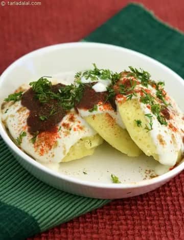 Fat Free Dahi Vada ( Microwave Recipes) Recipe