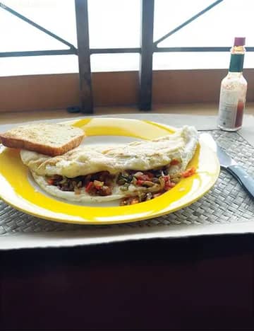 Fluffy Egg White Masala Omelette Recipe