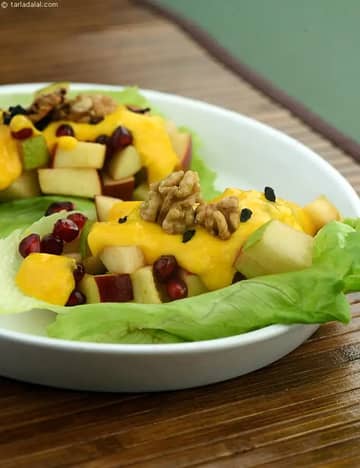 Fruits In Mango Dressing Recipe (Low Cholesterol Recipes)