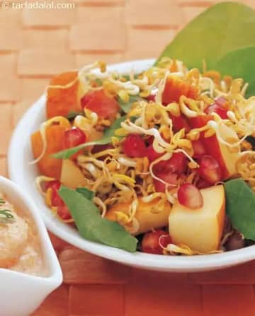 Fruity Sprouts Salad ( Weight Loss After Pregnancy ) Recipe