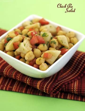 Chick Pea Salad ( Desi Khana) Recipe (Indian Recipes)