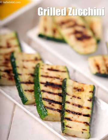 Grilled Zucchini Recipe (Indian Style Grilled Zucchini)