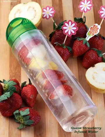 Guava Strawberry Infused Water Recipe