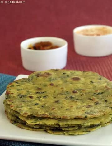 Hariyali Paratha ( Gluten Free ) Recipe