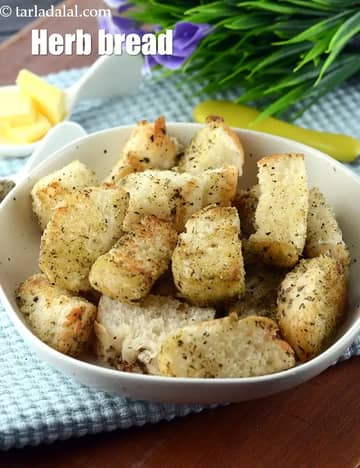 Herb Bread Recipe (Indian Mixed Herb Bread)