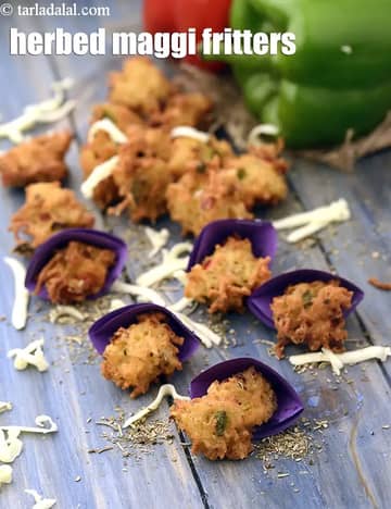Herbed Maggi Fritters Recipe