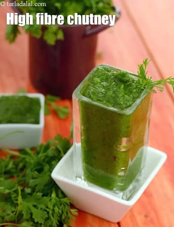 हाई फाइबर चटनी रेसिपी (हरी मटर फाइबर युक्त चटनी)