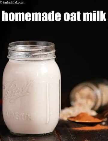 Homemade Oat Milk Recipe (Indian Oat Milk With Cinnamon)