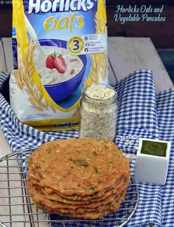Horlicks Oats And Vegetable Pancakes Recipe