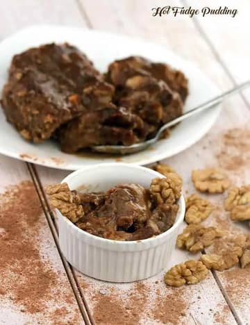 Hot Fudge Pudding Recipe (Indian Vegetarian Recipes)