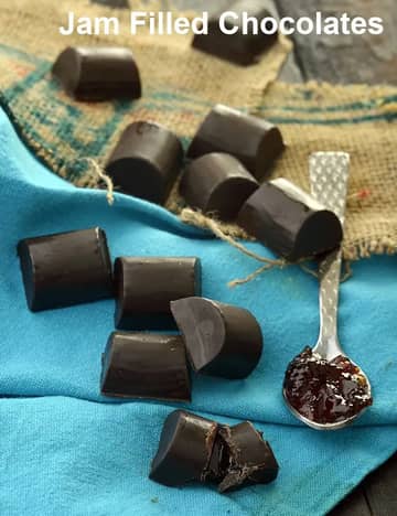 Jam Filled Chocolates Recipe