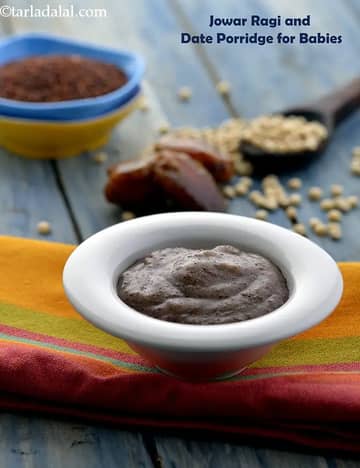 Jowar Recipe (Ragi And Dates Porridge For Babies Toddler)