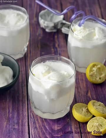 Lemon Ice- Cream Soda Recipe