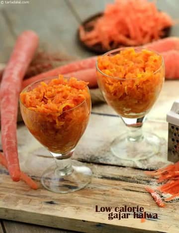 Low Calorie Gajar Halwa Recipe (Quick Gajar Halwa)
