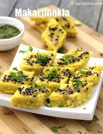 Makai Dhokla Recipe (Indian Makai Ka Dhokla)
