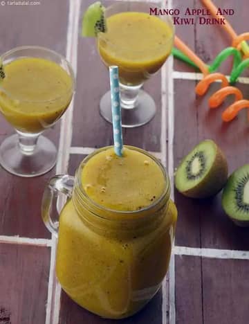 Mango Apple And Kiwi Drink Recipe