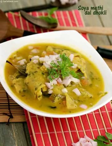 सोया मेथी दाल ढोकली रेसिपी (भारतीय मधुमेह व्यंजन)