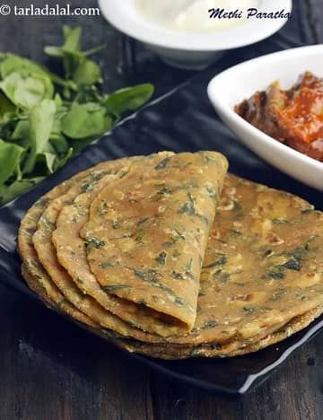 Methi Paratha Recipe (Methi Ka Paratha)