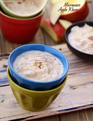 Microwave Apple Kheer Recipe (Indian Microwave Recipes)