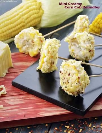 Mini Creamy Corn Cob Roundels Recipe
