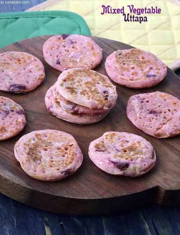 Mixed Vegetable Uttapa Recipe